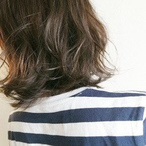 笠岡美容室Gratia(グラーティア)。　ハイライト多めのスタイルに。