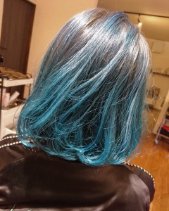 笠岡美容室Gratia(グラーティア)。　色味をがつっと。
