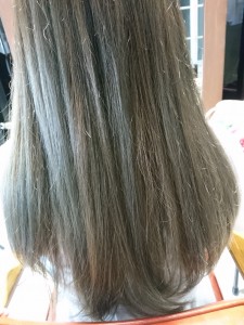 笠岡美容室Gratia(グラーティア)　前回のハイライトにも色味をプラス。